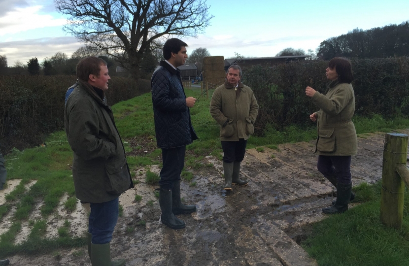 Ranil Jayawardena visits Lyde Green Farm 