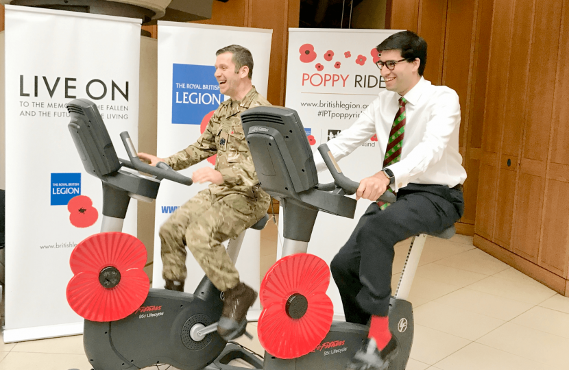 Ranil Jayawardena MP joins in with the IPT Poppy Ride