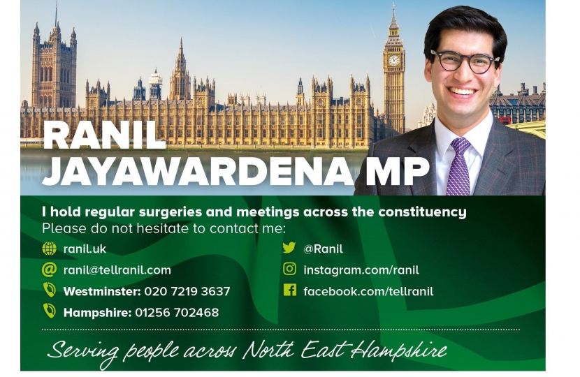 Ranil Jayawardena MP contact details