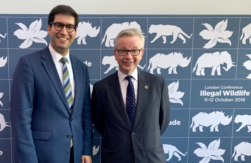 Ranil Jayawardena MP with Rt Hon Michael Gove MP