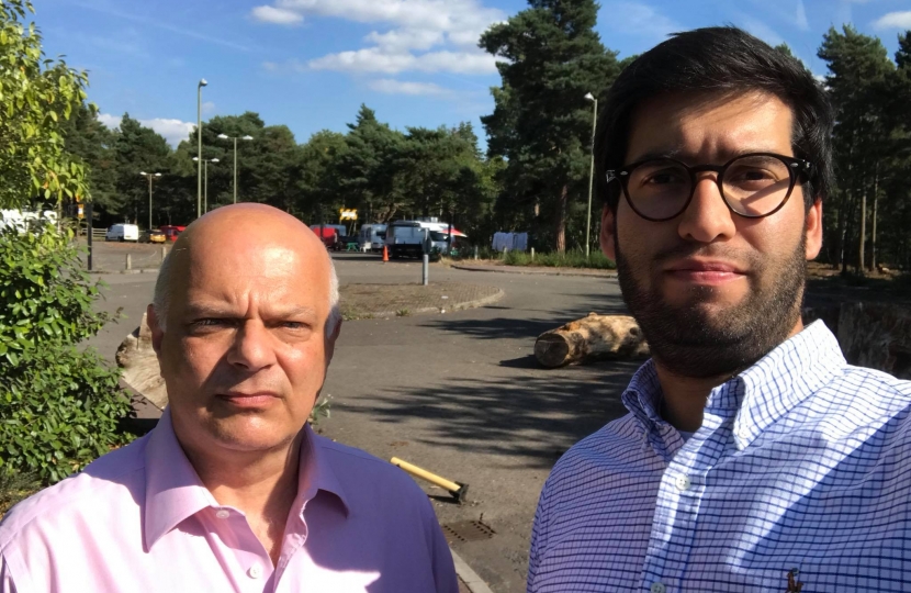 Cllr Steve Forster and Ranil Jayawardena MP