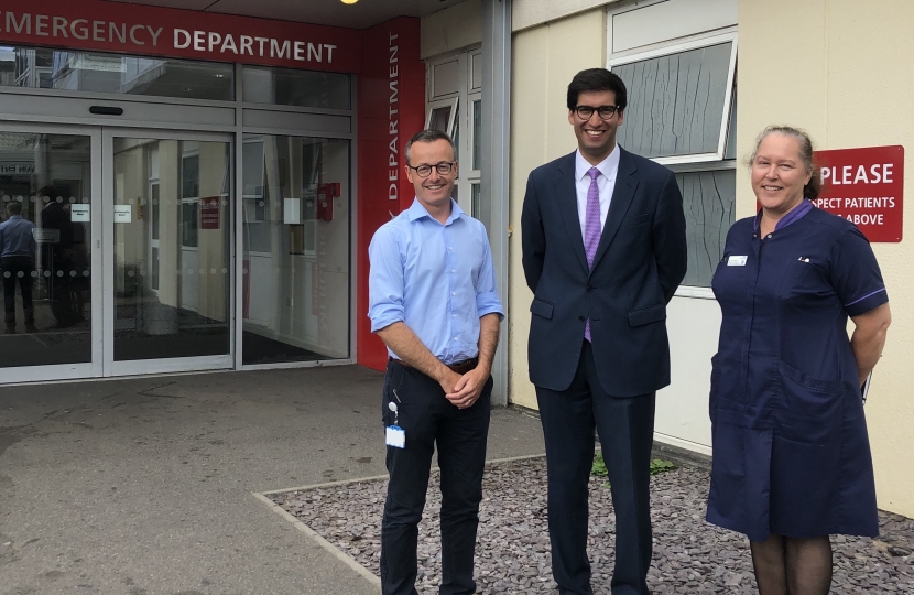 Ranil outside Frimley Hospital 