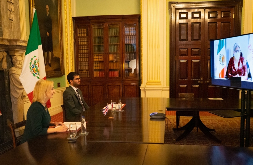 Ranil Jayawardena with Liz Truss