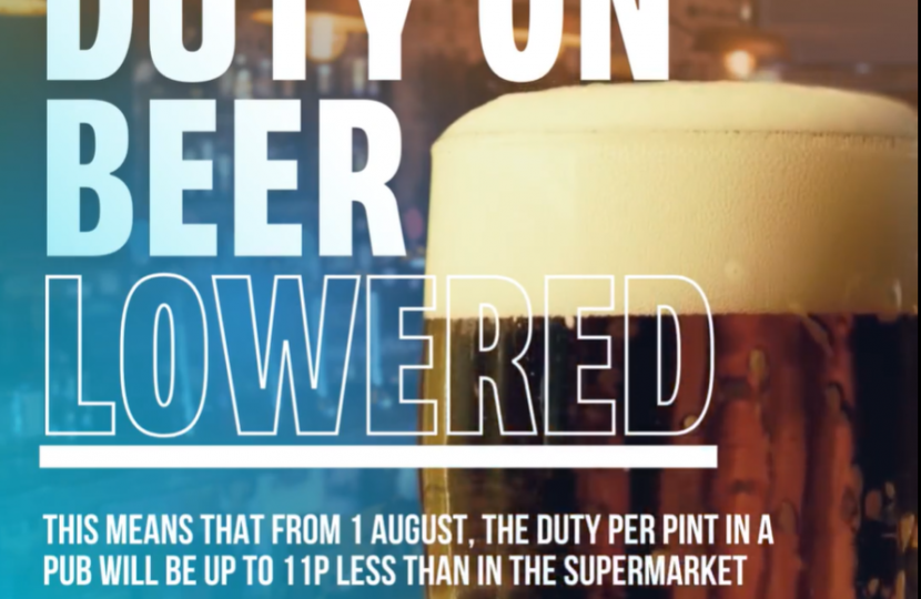 Beer duty advert