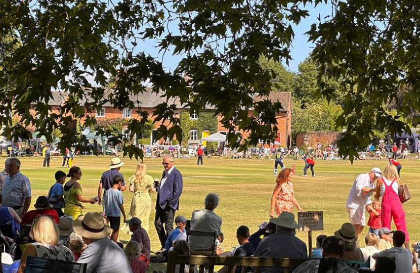 Spectating the cricket