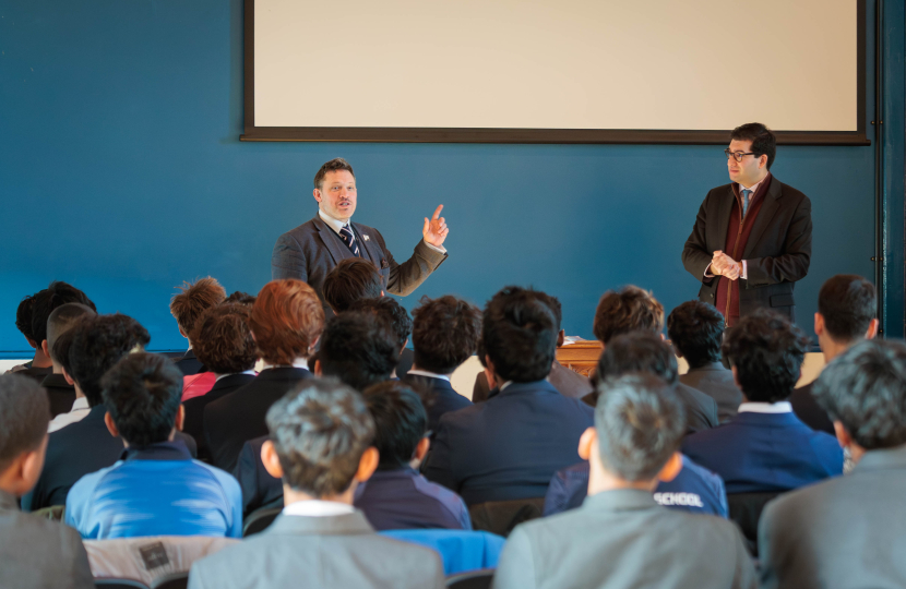 Sir Ranil with Headmaster