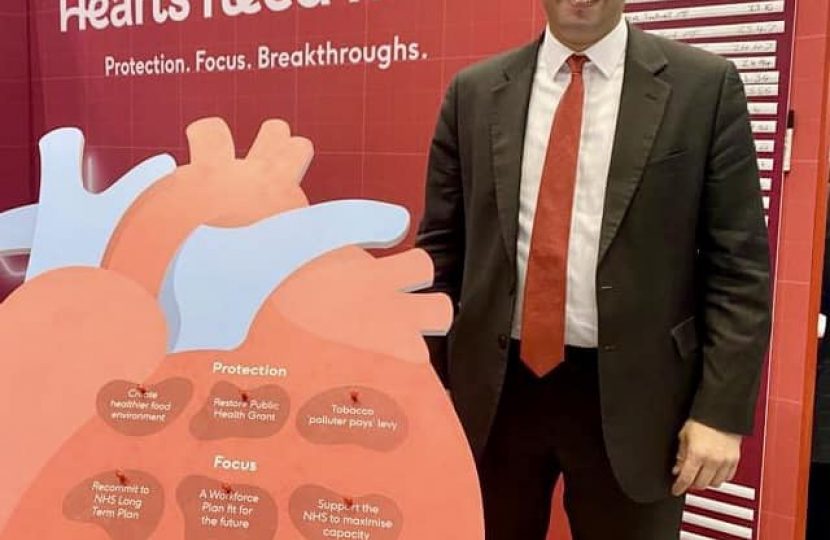 Ranil at the British heart foundation