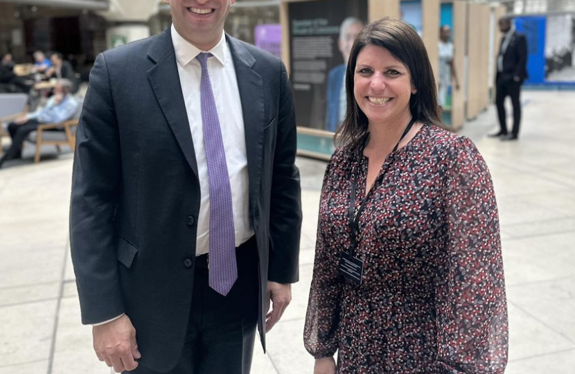 Ranil and Claire Mann, Managing Director of South Western Railway 