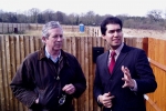 Cllr Rhydian Vaughan and Ranil Jayawardena MP striving to enforce the law.