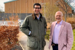 Ranil Jayawardena MP and Cllr Steve Forster outside Hart Leisure Centre