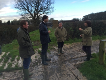 Ranil Jayawardena visits Lyde Green Farm 