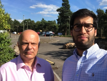 Cllr Steve Forster and Ranil Jayawardena MP