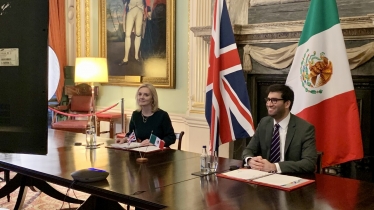 Ranil Jayawardena with Liz Truss