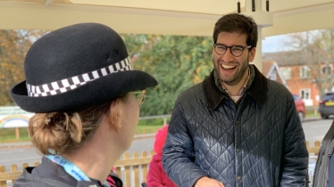 Ranil Jayawardena MP with Chief Inspector Karen McManus