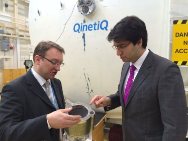 Ranil visiting local employer, QinetiQ.