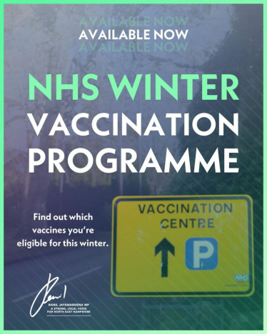 NHS winter vaccine advert