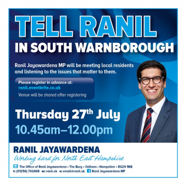 Tell Ranil advert