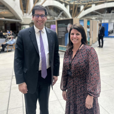 Ranil and Claire Mann, Managing Director of South Western Railway 